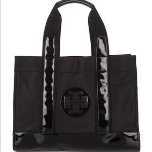 Tory Burch Black Nylon Tote Bag Large